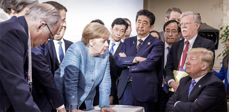 מנהיגי ה-G7 בעת הועידה בקנדה / צילום: Steffen Seibert, משרד המידע הגרמני