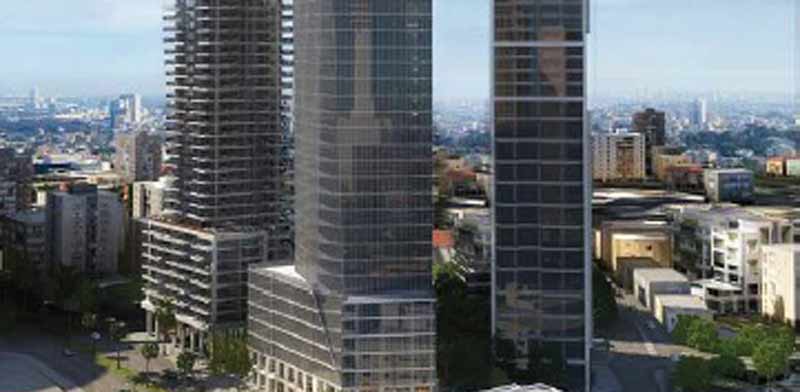 הדמיה של המגדל בצומת עלית/ צילום:  טיטו אדריכלים