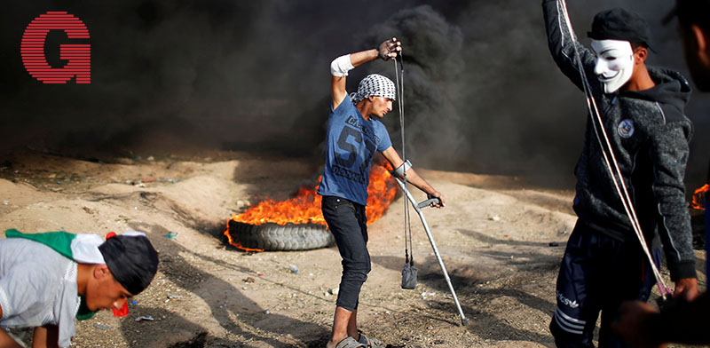 מהומות בעזה / צילום: רויטרס - Mohammed Salem 