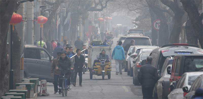 זיהום אוויר בעיר בייג'ינג, בסין / צילום: Jason Lee, רויטרס
