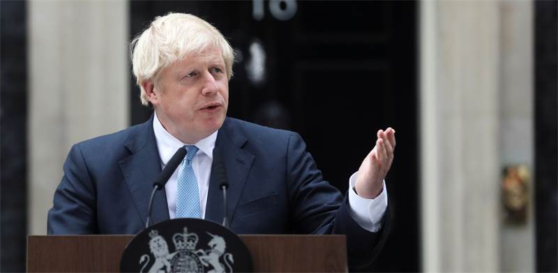 ראש ממשלת בריטניה בוריס ג'ונסון / צילום: Simon Dawson, רויטרס