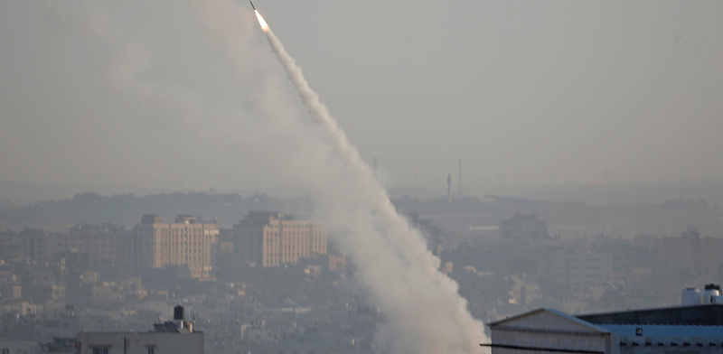 ירי רקטות לעבר מישראל לאחר חיסולו של בהאא אבו על-עטא / צילום: רויטרס