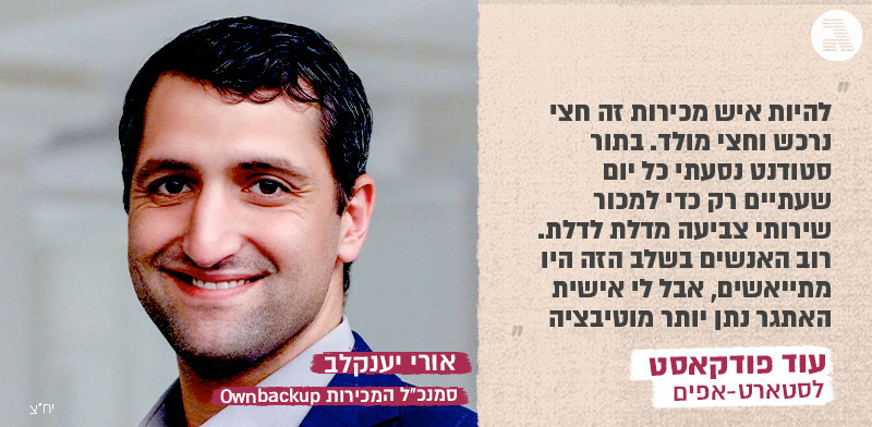אורי יענקלב, סמנכ״ל המכירות Ownbackup / צילום: יח"צ
