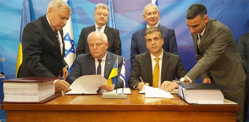 חתימה על הסכם סחר חופשי עם אוקראינה / צילום: משרד הכלכלה