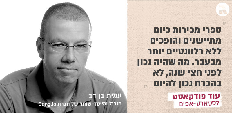 עמית בן דב, מנכ"ל ומייסד-שותף של חברת Gong.io/ צילום: יחצ