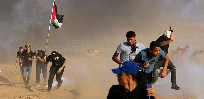 Disturbances at Gaza border fence