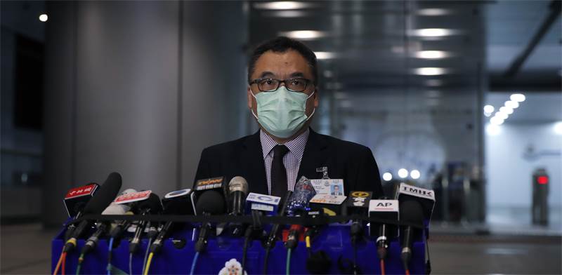 לי קוואי-ווה, מפקח משטרה בכיר במחלקת הביטחון הלאומי בהונג קונג / צילום: Kin Cheung, AP