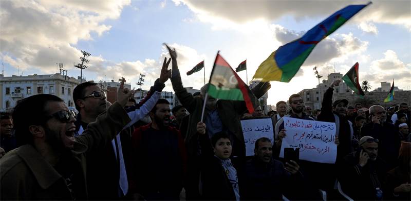 הפגנה בלוב / צילום: Ismail Zitouny, רויטרס