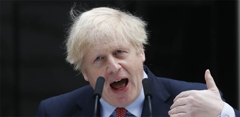 ראש ממשלת בריטניה בוריס ג'ונסון / צילום: Frank Augstein , Associated Press