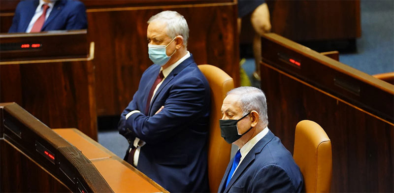 Benjamin Netanyahu and Benny Gantz  / Photo: Yaniv Nadav, Knesset Spokesperson , דוברות הכנסת