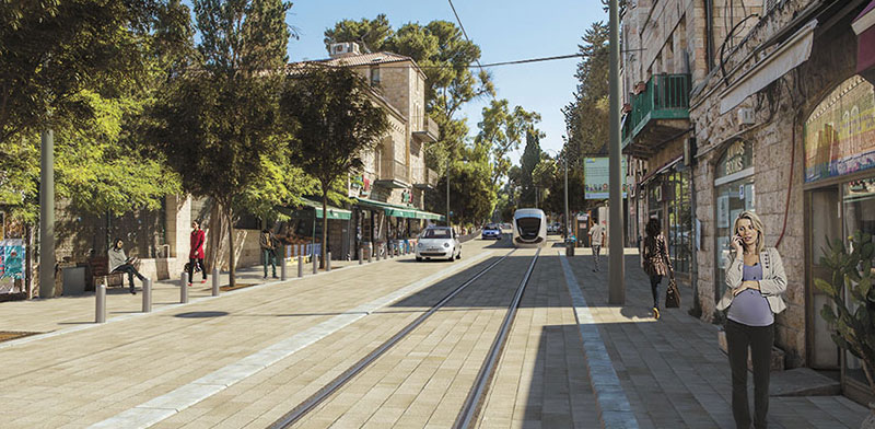 Emek Refaim  / Imagin: Jerusalem transport master-plan 