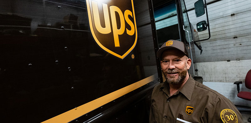 נהג של UPS במישיגן, ארה"ב / צילום: USA TODAY NETWORK, רויטרס