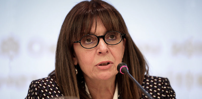 קתרינה סאקלארופולו. נבחרה לנשיאת יוון / צילום: EUROKINISSI, רויטרס