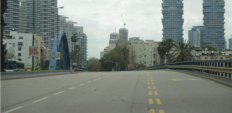 רחובות תל אביב ריקים בצל הקורונה / צילום: איל יצהר, גלובס