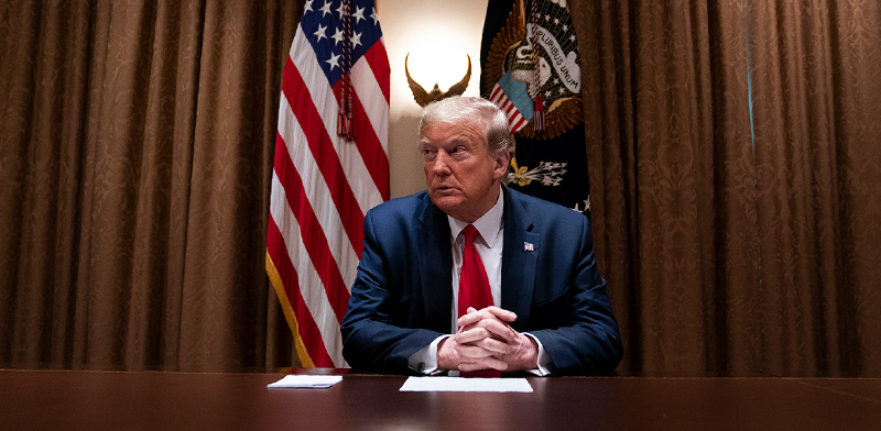 נשיא ארה"ב דונלד טראמפ / צילום: Evan Vucci, Associated Press