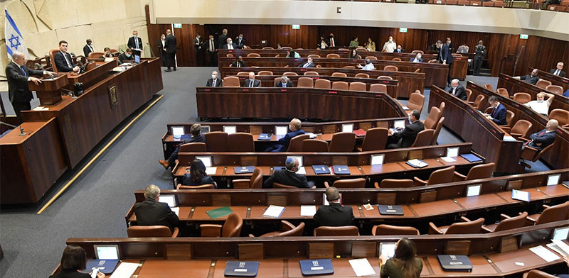 ראש הממשלה בנימין נתניהו, נואם בהשבעת הכנסת ה-35 / צילום: עדינה ולמן, דוברות הכנסת