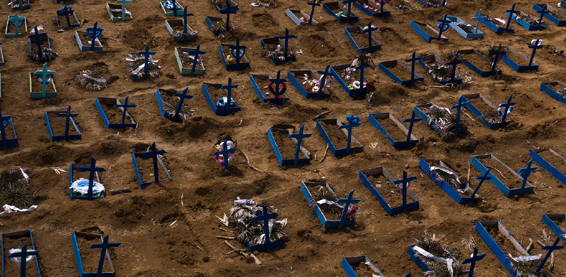 קברים טריים במנאוס בברזיל / צילום: Felipe Dana, Associated Press