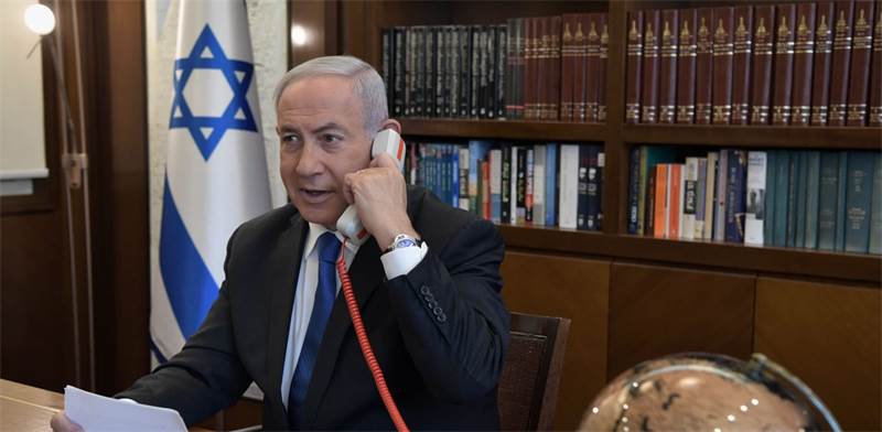 ראש הממשלה בשיחת טלפון עם נשיא ארה"ב ועם יורש העצר של איחוד האמירויות / צילום: קובי גדעון, לע"מ